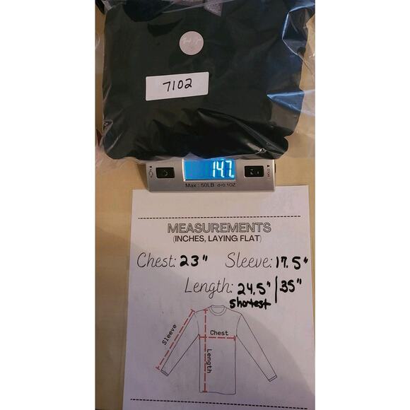 Chicos Travelers Womens Asymmetrical Tunic‎ Top Sz 3 / XL  Blue Jersey Knit Gold - Picture 7 of 10